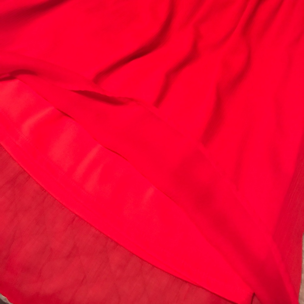 Red High-Low Dress - Picture 2 of 4